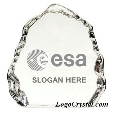 Óptico K9 Crystal Iceberg Premio Con Logo Corporativo Slogan Grabado
