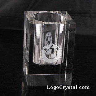 9cm (3.5 pulgadas) K9 óptico titular de la pluma de cristal con láser personalizado grabado, disponible para una variedad de tamaños.