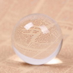 3 inches clear k9 glass ball