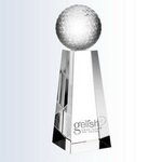 overall height 10 inches golf award 3d laser engraved golf woman