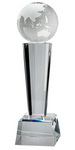 quality crystal globe trophy awards