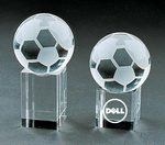 3d laser etched crystal glass golfer trophy awards