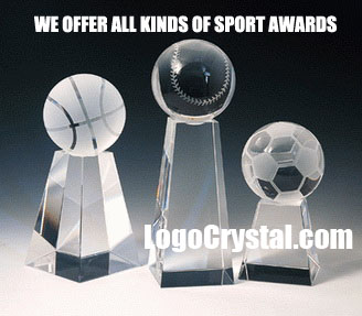 Custom Golf Crystal Corporate Awards