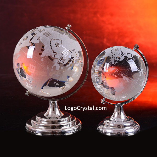 Globe Terrestre en Cristal